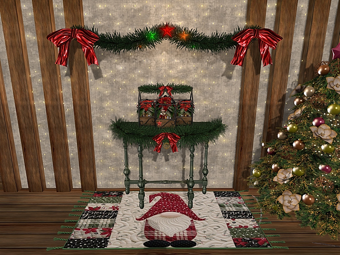 CJ Christmas Poinsettia Flower Case Set 