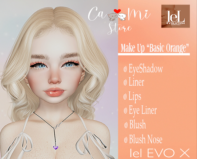 .::CaMi::. Box Make Up Basic Orange Lelutka EvoX (addme)