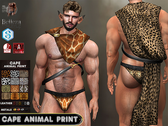 [FFS] CAPE - ANIMAL PRINT V.2 - Legacy (M), Legacy Athletic,Slink,Belleza,Signature,Standart M
