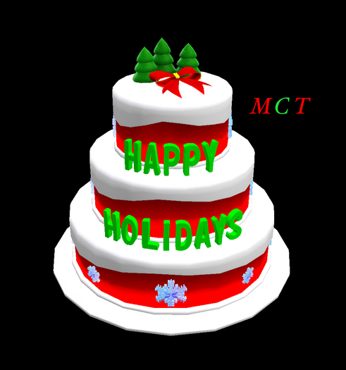 Happy Holidays Cake