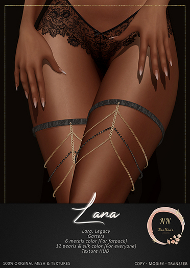 NaaNaa's Lana Garters Gold