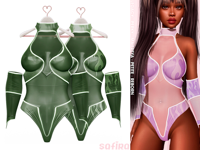 .Safira. Neon Outfit Army