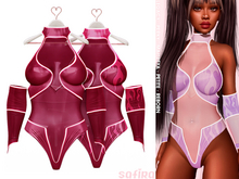 .Safira. Neon Outfit Berry