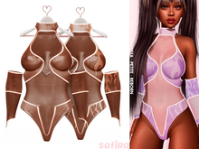 .Safira. Neon Outfit Brown