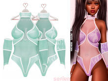 .Safira. Neon Outfit Mint