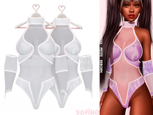 .Safira. Neon Outfit White