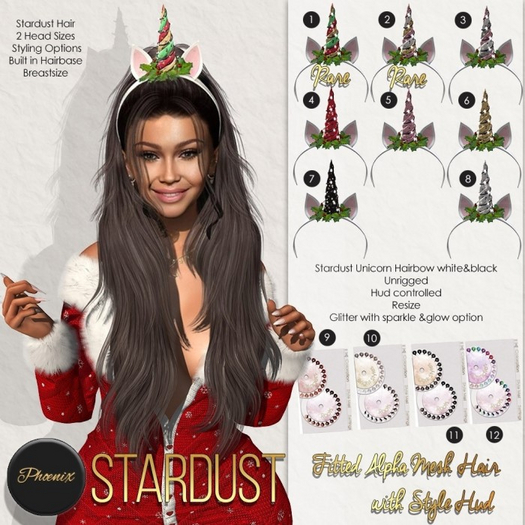 12. :::Phoenix::: Stardust Hair Candy Styles (rezz me)