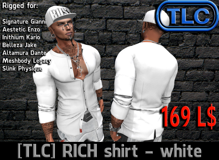 [TLC] Unpacker RICH shirt White