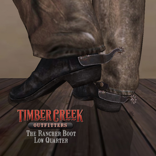 [Timber Creek] Rancher Boots-Low Qtr-Black
