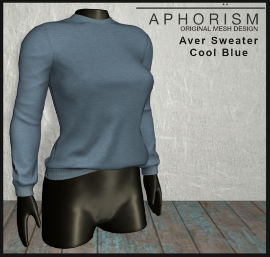 !APHORISM! - Aver Sweater Cool Blue