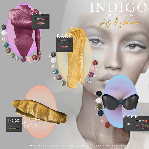 29. INDIGO - OS Wire Cat Sunglasses In Fatpack RARE