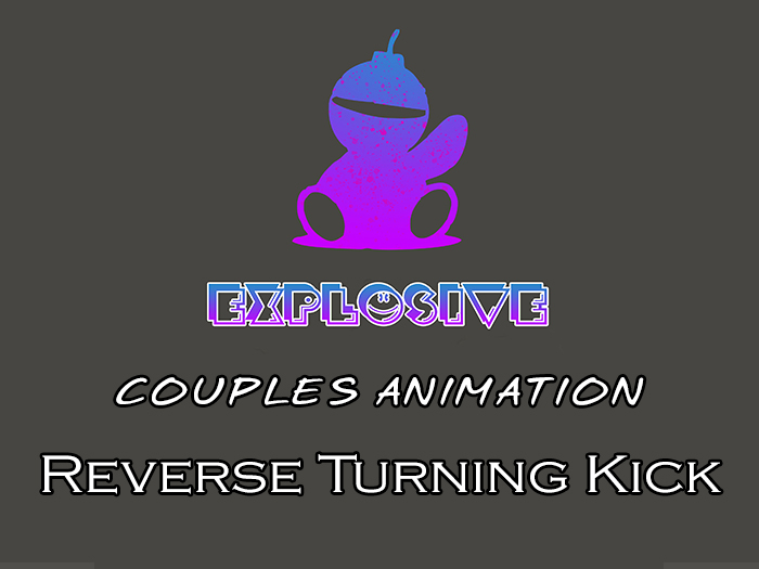 Explosive animation - Reverse Turning Kick