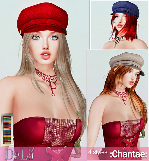 =DeLa*= Mesh Hair "Chantae" Colors