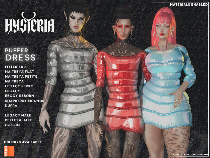 H! Puffer Dress [ORANGE]