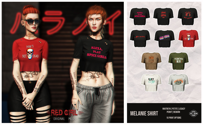 [RED GIRL] Melanie Shirt {FATPACK} - [add me]