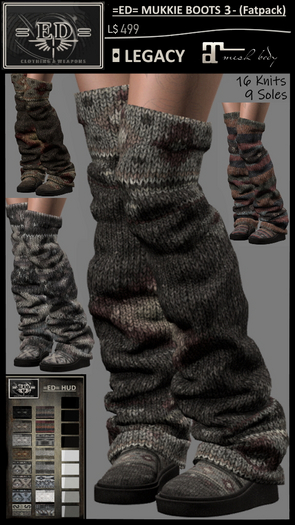 =ED= MUKKIE BOOTS 3 (16 Styles) - [Mait.,Leg.] ~ Native American