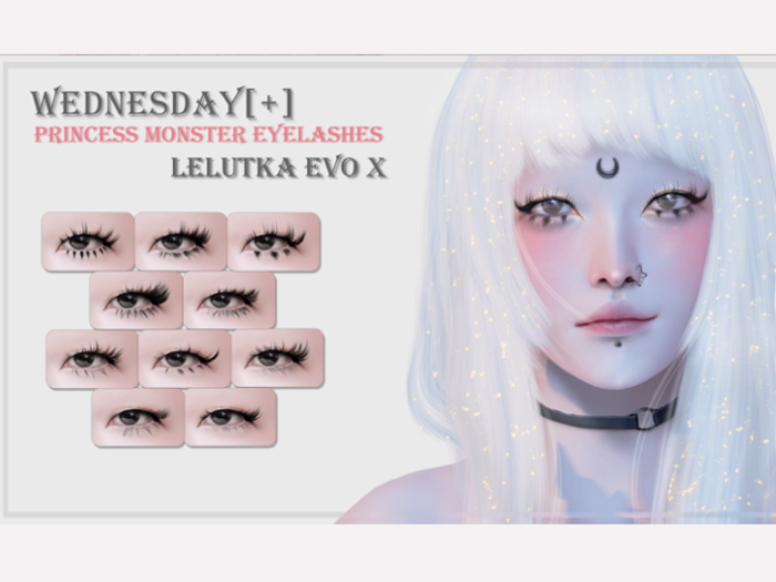 Wednesday[+] ~ Princess Monster Eyelashes LELUTKA EvoX