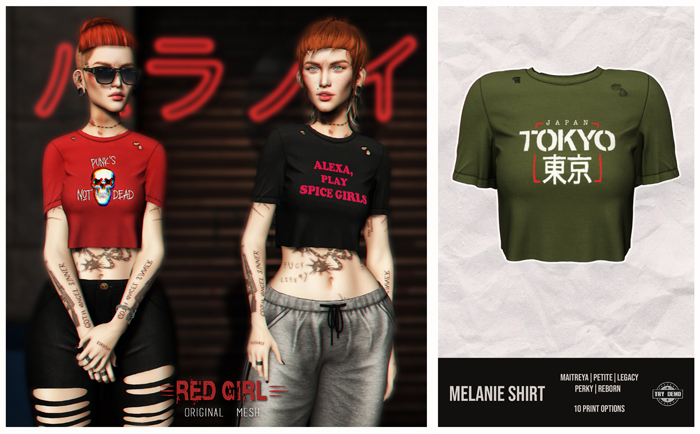 [RED GIRL] Melanie Shirt Tokyo - [add me]