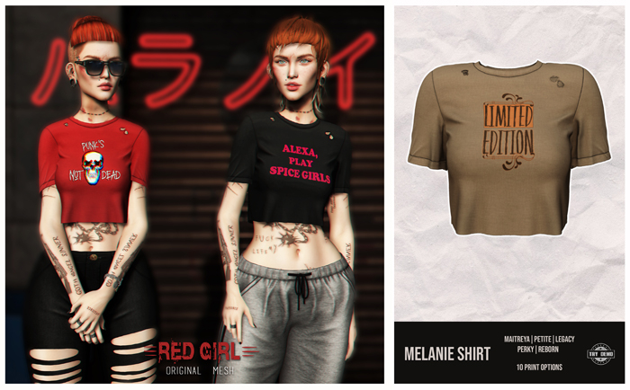 [RED GIRL] Melanie Shirt Limited Edition - [add me]