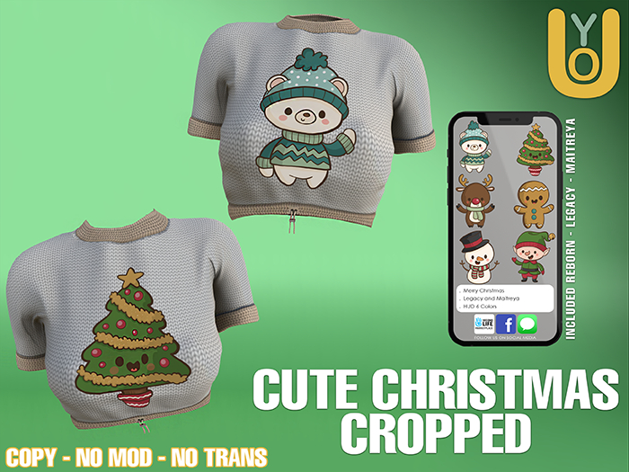 (((!!YOU!!))) - Cropped Cute Christmas