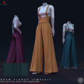 //Ascend// Drew Flared Jumpsuit - Teal