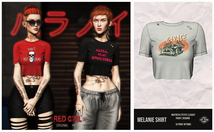 [RED GIRL] Melanie Shirt Garage - [add me]