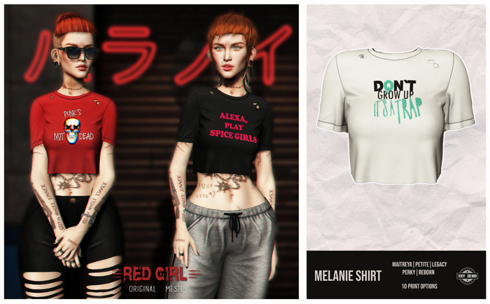 [RED GIRL] Melanie Shirt Don't Grow Up - [add me]