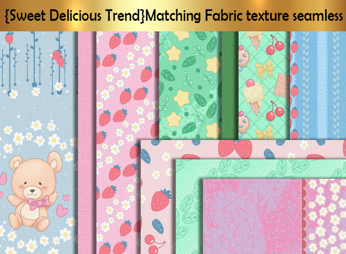 {Sweet Delicious Trend}Matching Fabric texture seamless