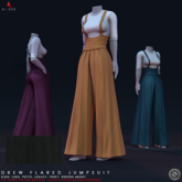 //Ascend// Drew Flared Jumpsuit - Black