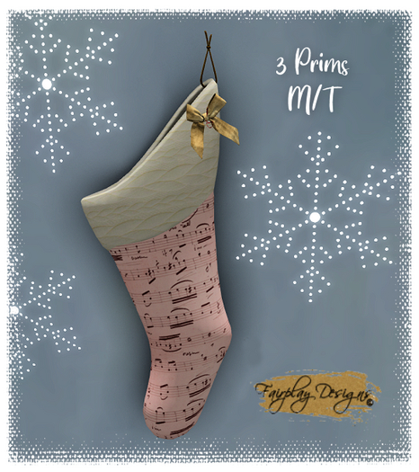 ~FDA~Music Lover's Glam Christmas Stocking~