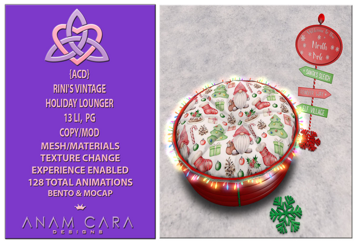{ACD} Rini's Vintage Holiday Lounger PG