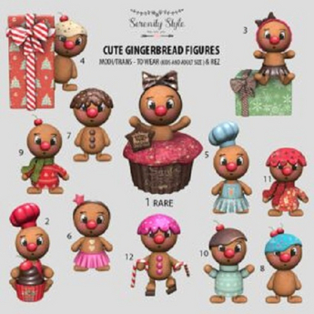 Second Life Marketplace - 7. Serenity Style- Cute Gingerbread Figure ...