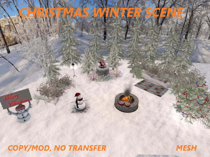 CHRISTMAS WINTER SCENE