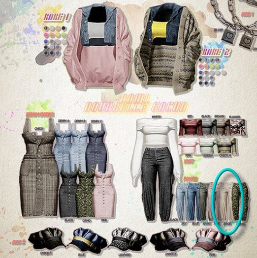 DAMI.Aquarelle gacha_pants_beige_maitreya