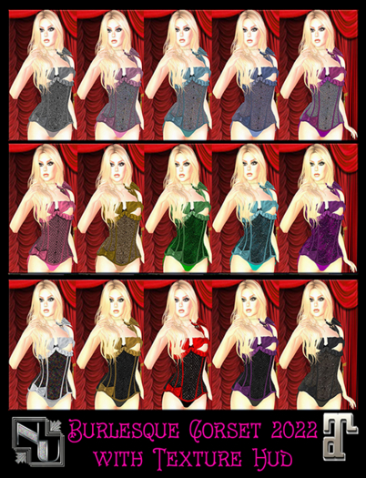 Burlesque Corset with Texture HUD *SALE*