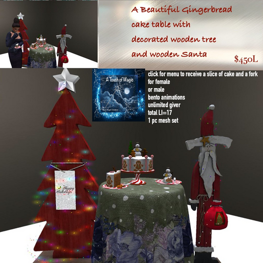 Gingerbread cake table set giver-Box LI=17