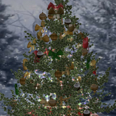 Multicolored Christmas Tree with Lights