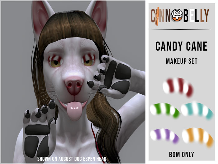 [Cinnabelly] - Candy Cane Makeup Set