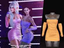 #KLUBB "Natalia" Tube Dress & Sleeves [Peachy]