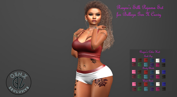 Rayne's Silk PJ Set Gen.X Curvy