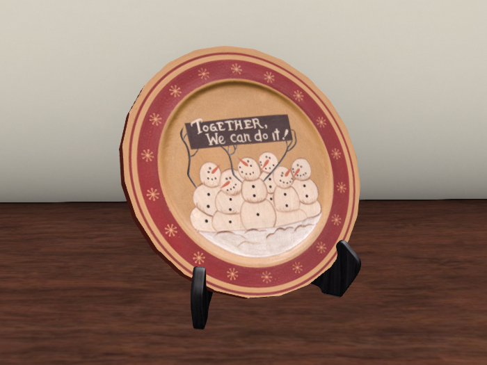 Decorative Christmas Plate Buy CVHOMEDECO. Snowman And Little Bird  Decorative Plate... Christmas Decorative Plates For Display CVHOMEDECO.Primitives ビンテージ「From Small Beginings, Come Great Thing