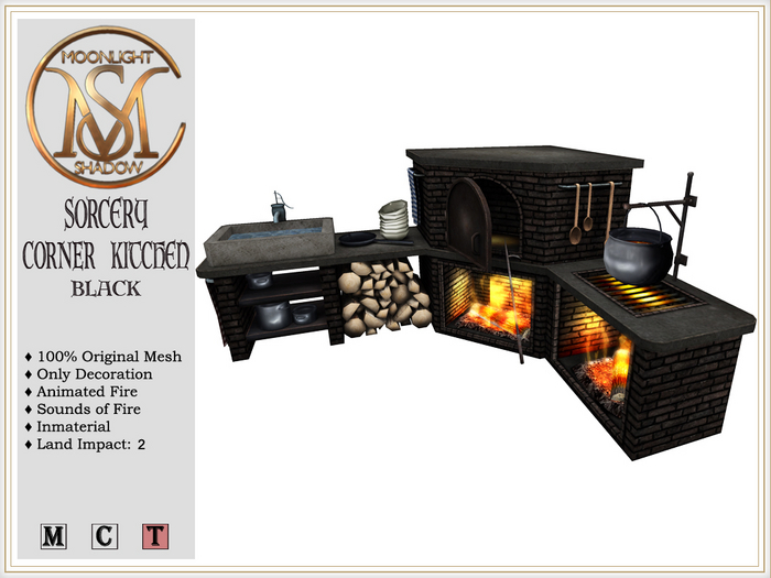 [MoonSha] Sorcery Corner Kitchen - Black (Boxed)