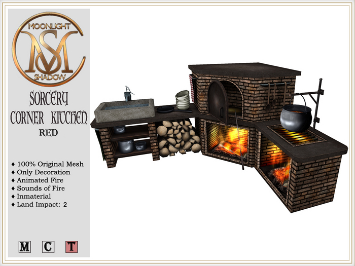 [MoonSha] Sorcery Corner Kitchen - Red (Boxed)
