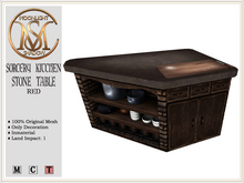[MoonSha] Sorcery Kitchen Stone Table - Red (Boxed)