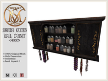[MoonSha] Sorcery Kitchen Wall Cabinet - Black (Boxed)