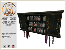[MoonSha] Sorcery Kitchen Wall Cabinet - Green (Boxed)