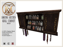 [MoonSha] Sorcery Kitchen Wall Cabinet - Red (Boxed)