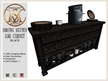[MoonSha] Sorcery Kitchen Low Cabinet - Black (Boxed)