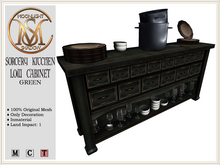 [MoonSha] Sorcery Kitchen Low Cabinet - Green (Boxed)