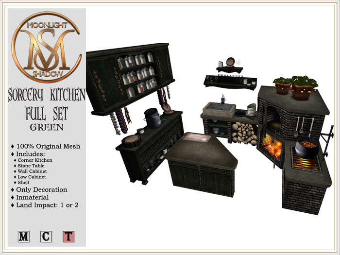 [MoonSha] Sorcery Kitchen FULL SET - Green (Boxed)